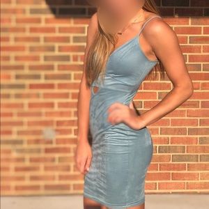 Cute Blue Summer Dress Bodycon